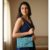 Blue Sunray Luxe Beaded Clutch