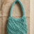3 (2) Aqua Bloom Beaded Shoulder Potli
