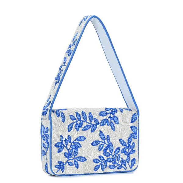 Blue Bloom Shoulder Bag