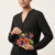 Floral Beaded Zip Coin Purse