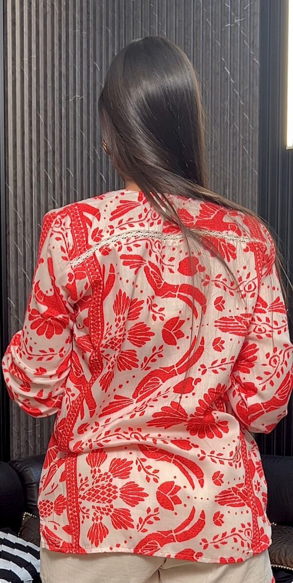 Scarlet Bloom Co-ord Set