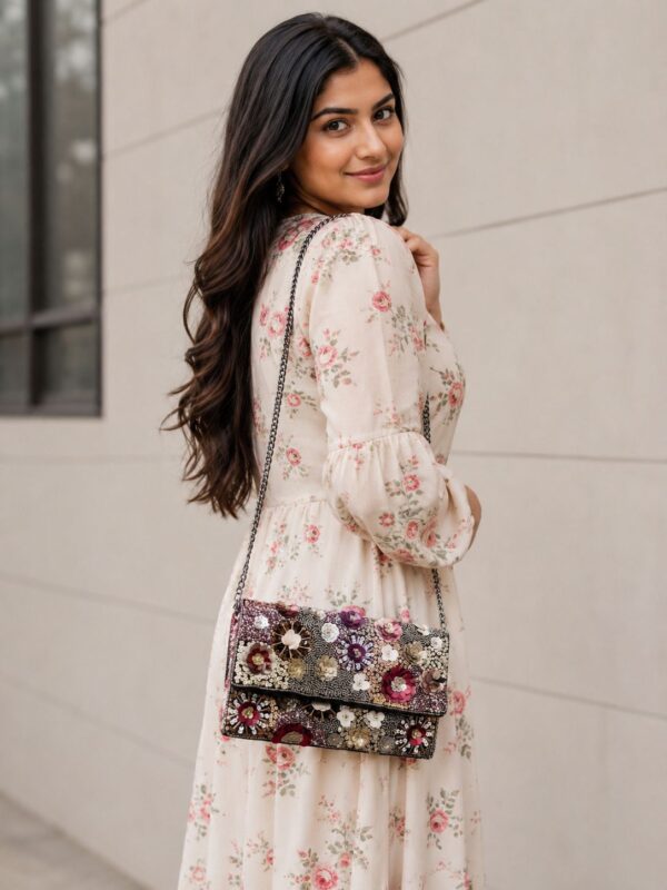 Blossom Royale Embellished Clutch
