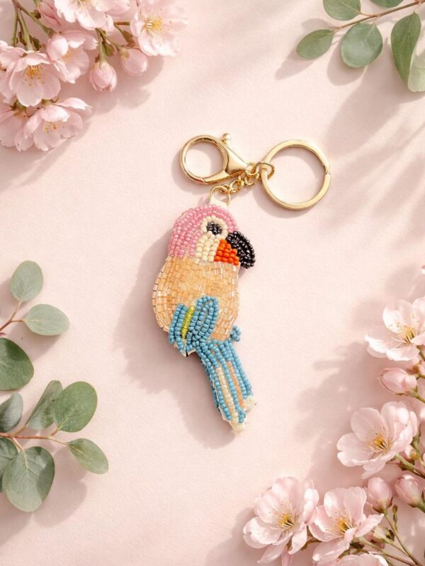gdf Tropical Toucan Beaded Keychain