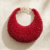 Ruby Radiance Crescent Clutch