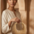 Champagne Pearl Crescent Clutch