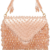 Blush Crystal Cascade Clutch