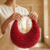 Ruby Radiance Crescent Clutch