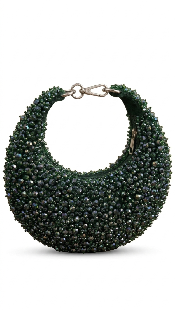 pomelli_photoshoot_image_9_16_0623 (7) Emerald Luxe Crescent Clutch