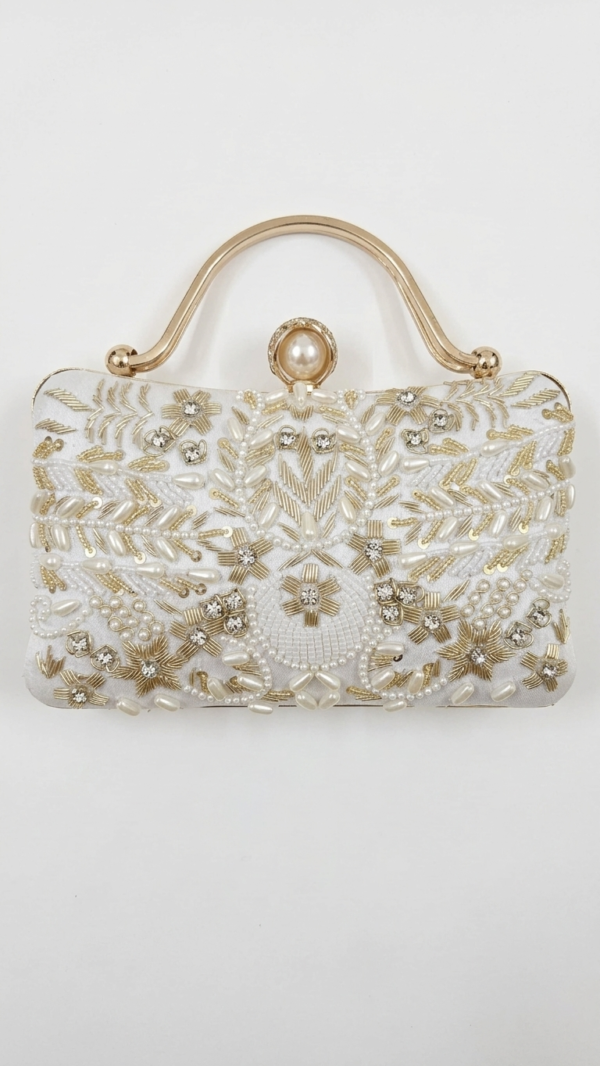 Pearl Crown Luxe Clutch