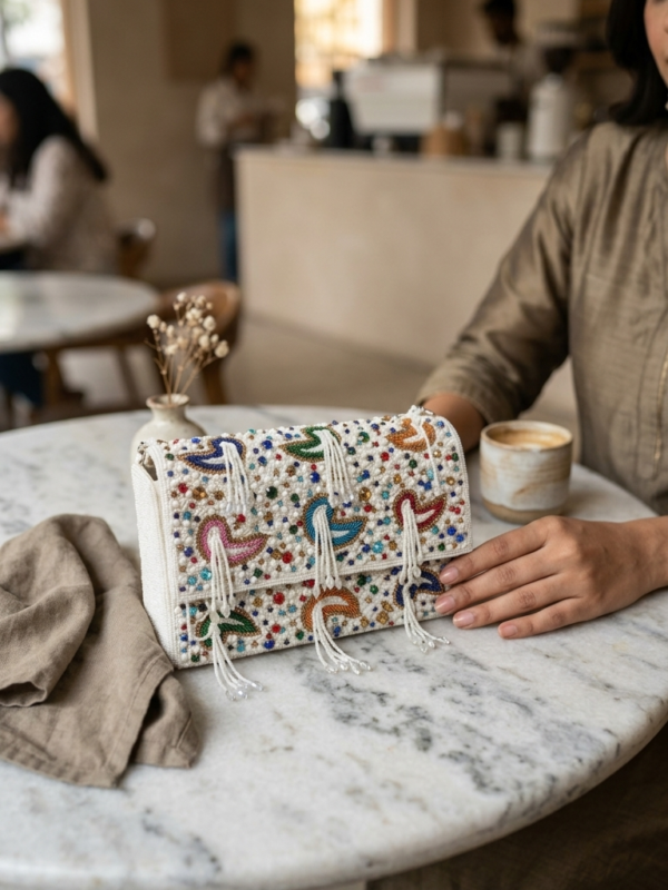 pomelli_photoshoot_image_9_16_0624 (42) Carnival Bloom Beaded Clutch