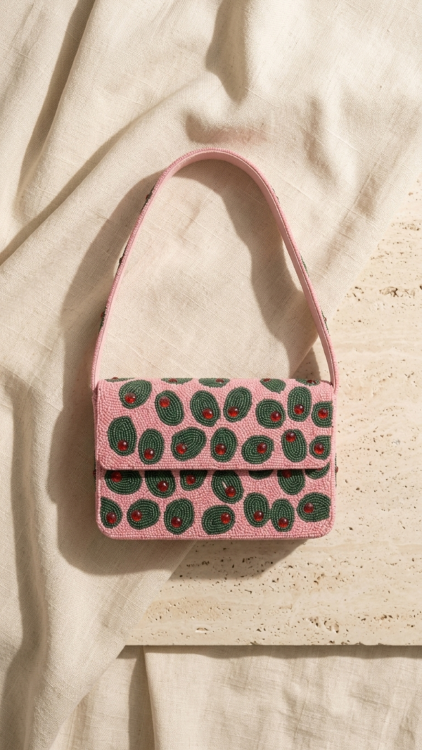 pomelli_photoshoot_image_9_16_0627 (20) Avocado Pop Beaded Shoulder Bag