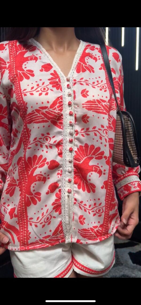 Scarlet Bloom Co-ord Set