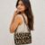Leopard Luxe Beaded Shoulder Bag