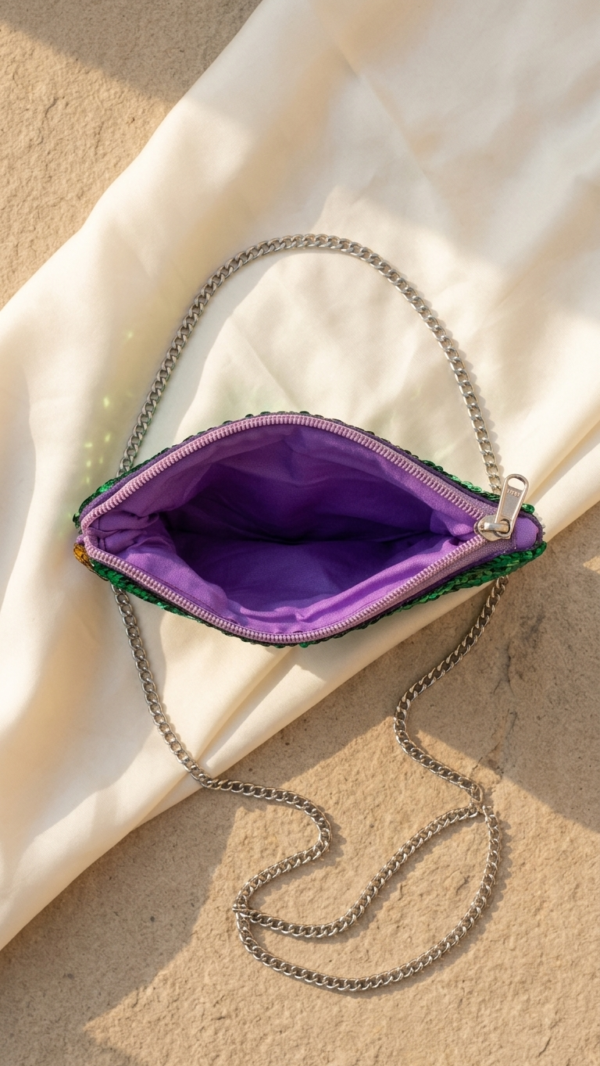 pomelli_photoshoot_image_9_16_0702 (11) Carnival Harlequin Sequin Sling Pouch