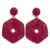 Berry Weave Statement Earrings