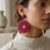 Berry Weave Statement Earrings