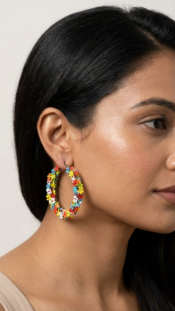 Bloom Fiesta Hoop Earrings