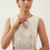 Ivory Crystal Cascade Handbag