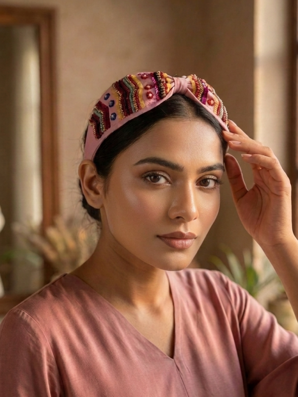 pomelli_photoshoot_image_9_16_0710 Blush Rainbow Bloom Bow Headband