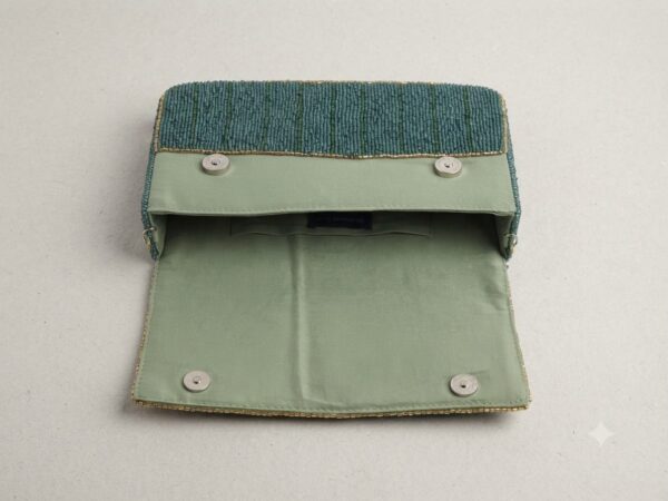 Meadow Bloom Double-Sided Beaded Shoulder Bag
