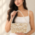 Golden Safari Double-Sided Beaded Shoulder Bag