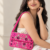 Rosé Garden Double-Sided Beaded Handbag