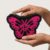 Fuchsia Flutter Beaded Butterfly Coin Purse