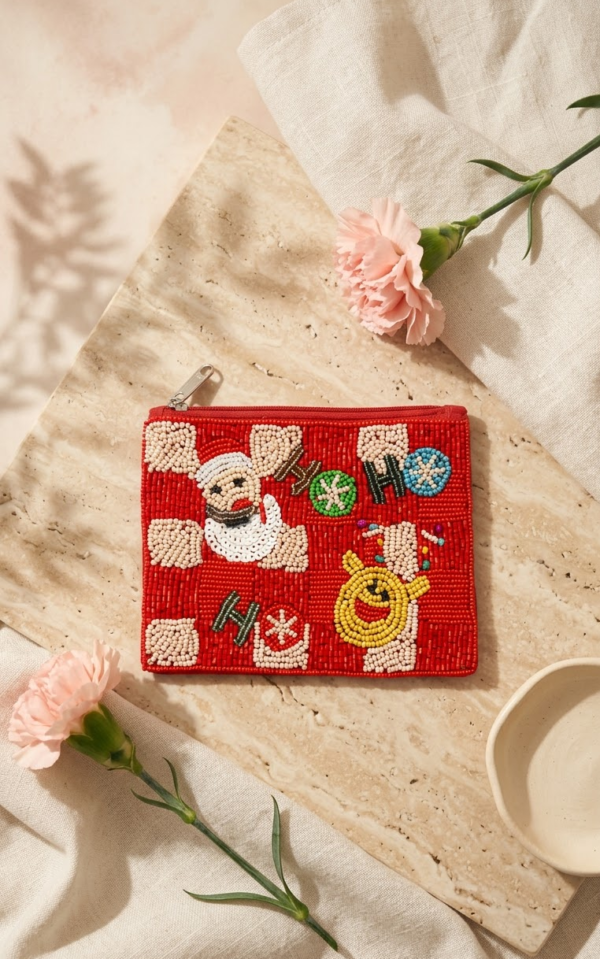 9o6rcwbeHm990oDfcjk4l6 Santa’s Merry Moments Beaded Coin Purse