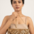 Golden Radiance Beaded Clutch