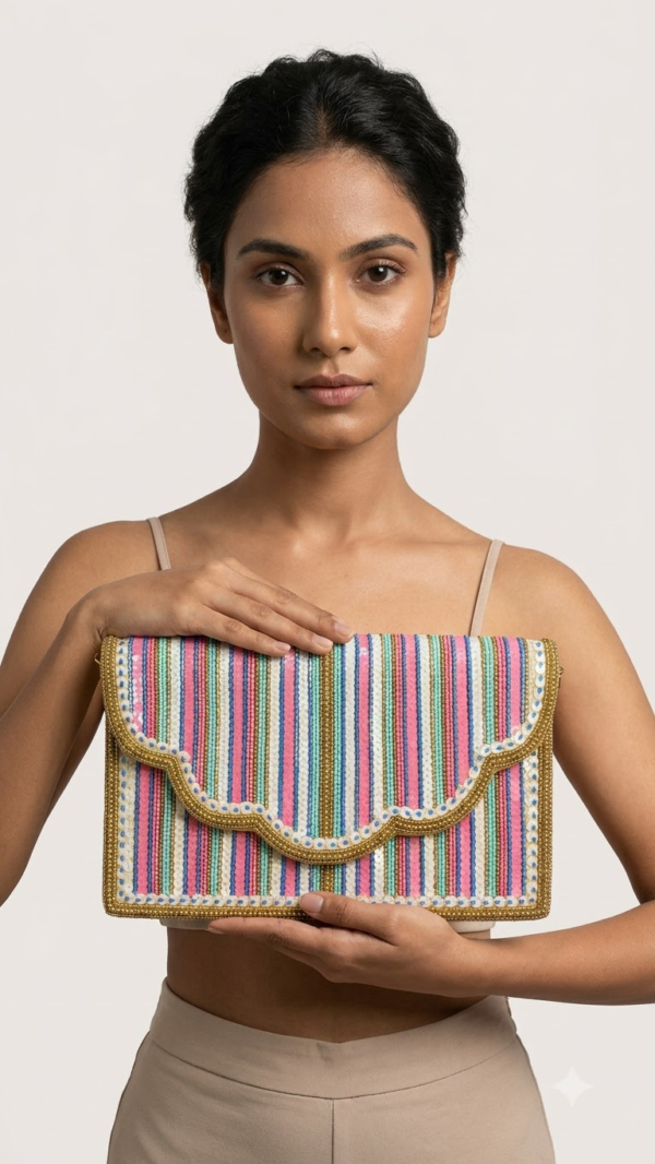 b2Kw9ZYEJf_7adEX0TT43h Pastel Parade Beaded Clutch
