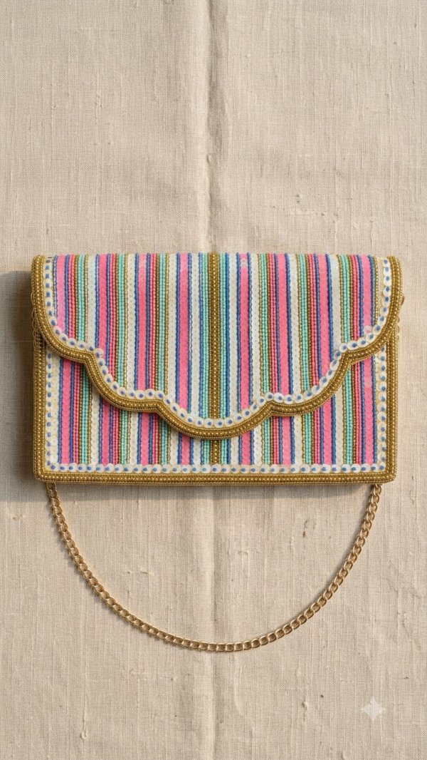 b9HEGAwIwKhfGSqbqTlktX Pastel Parade Beaded Clutch