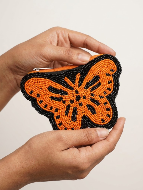 Mariposa Beaded Butterfly Coin Purse